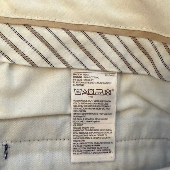 Banana Republic Fulton Chino Mens Navy Blue Pants - Picture 3 of 6